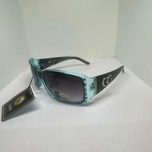 VG Designer Luxury Sunglasses Rhinestone Accent UV400 Protection